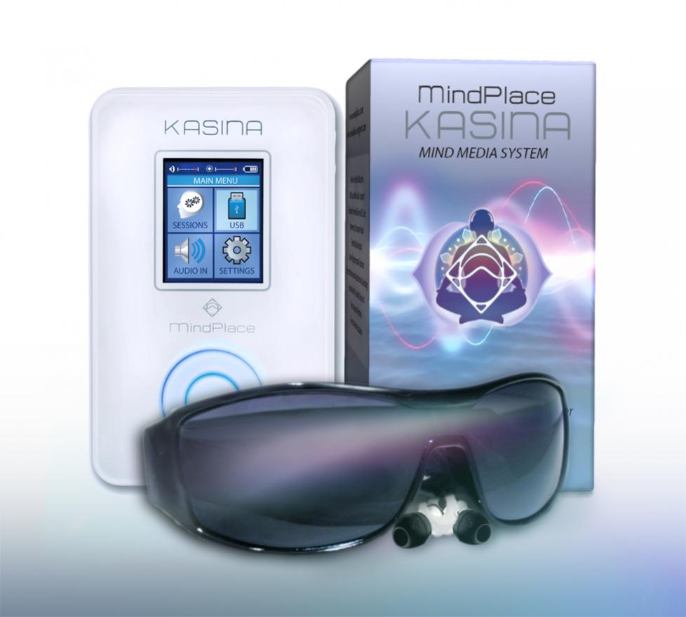 Kasina Mind Media System audio/visual stimulation device for improving intuitive perception and guidance 